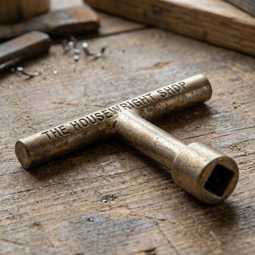 Brass T-Handle Bed Bolt Wrench â€“ 3/8" Square Socket