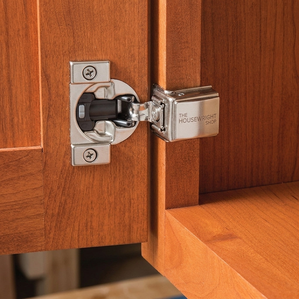 Compact Soft-Close Face Frame Cabinet Hinges â€“ 110Â°, Pair