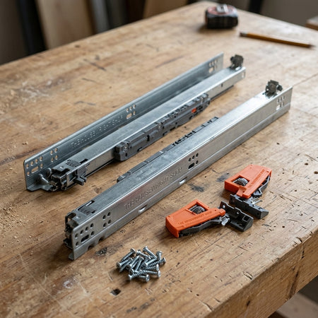 Heavy-Duty Soft-Close Undermount Drawer Slides – 170 lb, Pair