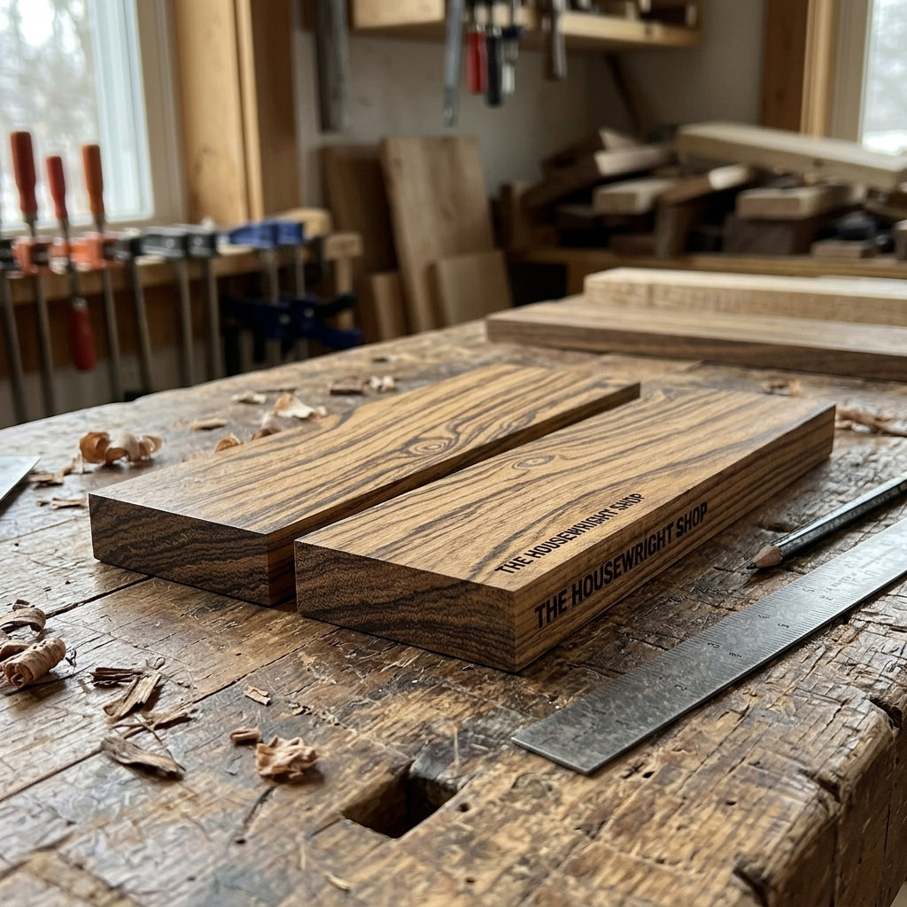 Bocote Knife Scales â€“ Bookmatched Pair