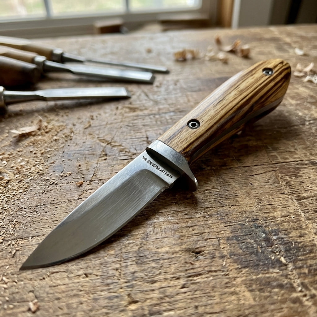 Quarter-Sawn Zebrawood Knife Scales â€“ Bookmatched Pair